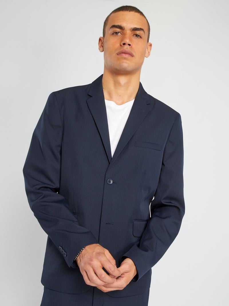 Chaqueta de traje slim fit azul - Kiabi