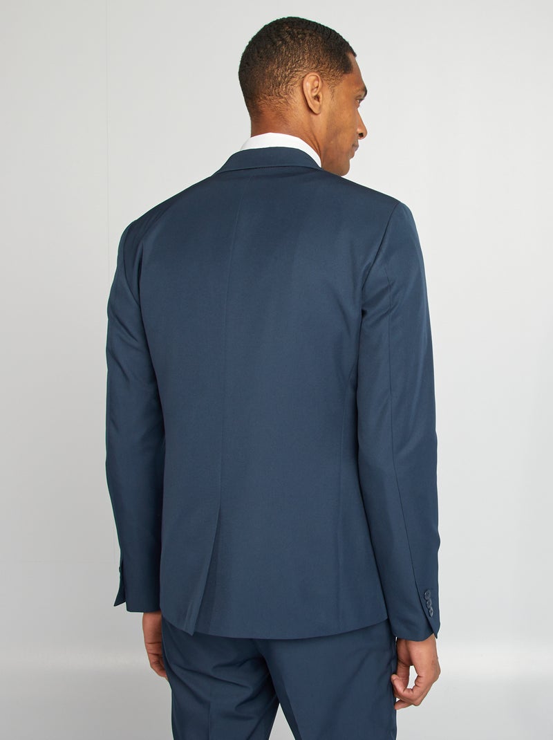 Chaqueta de traje slim fit azul - Kiabi