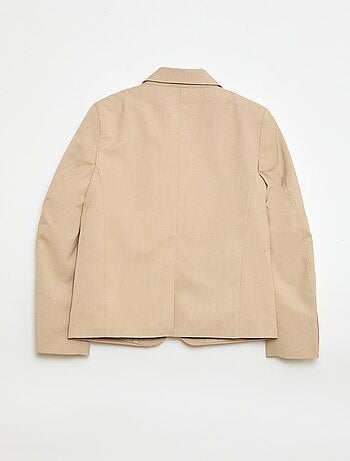 Chaqueta de traje slim fit lisa