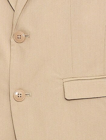 Chaqueta de traje slim fit lisa