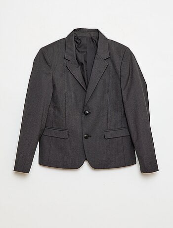 Chaqueta de traje slim fit lisa