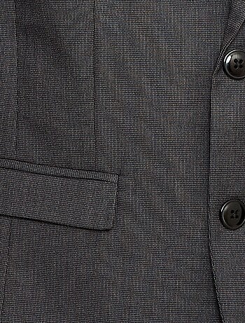 Chaqueta de traje slim fit lisa