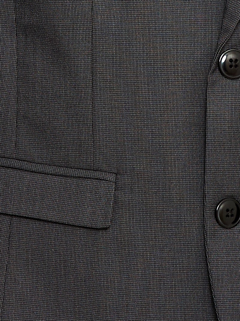 Chaqueta de traje slim fit lisa Negro - Kiabi
