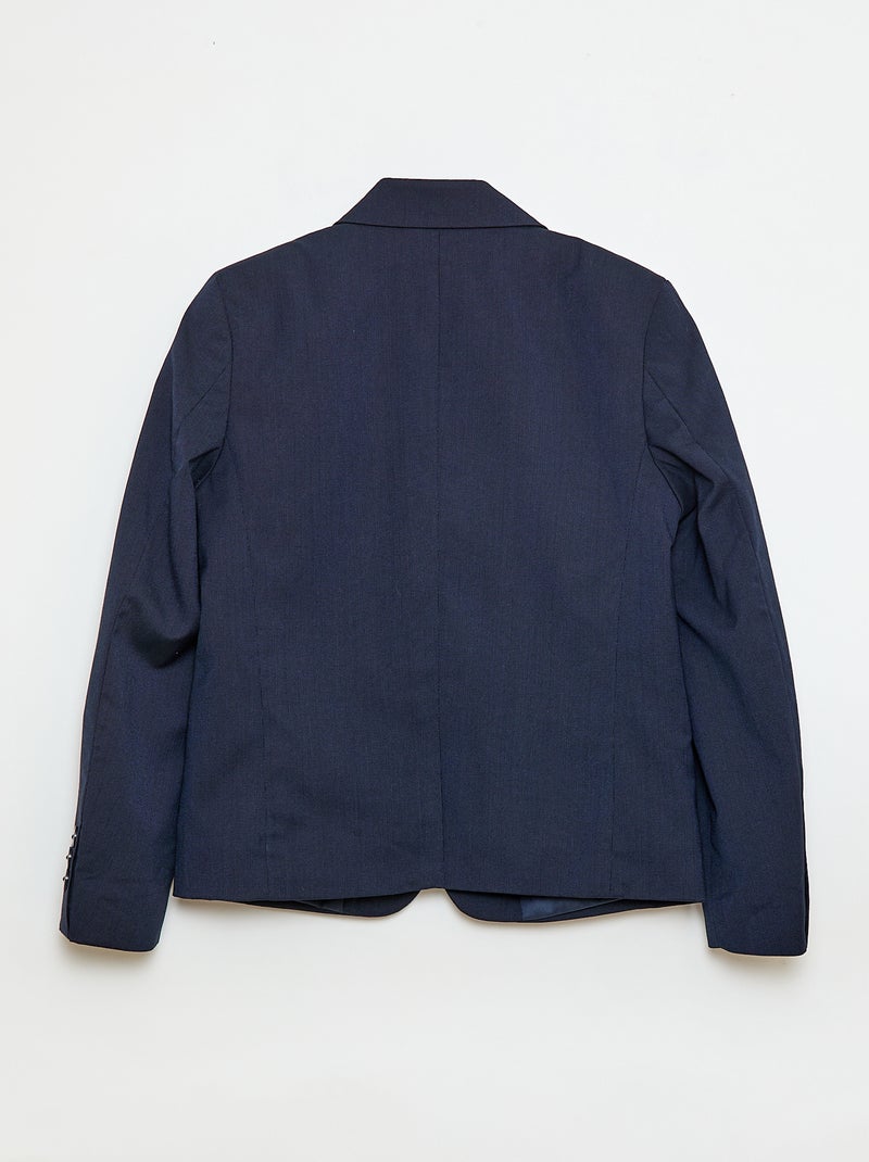Chaqueta de traje slim fit lisa Negro - Kiabi