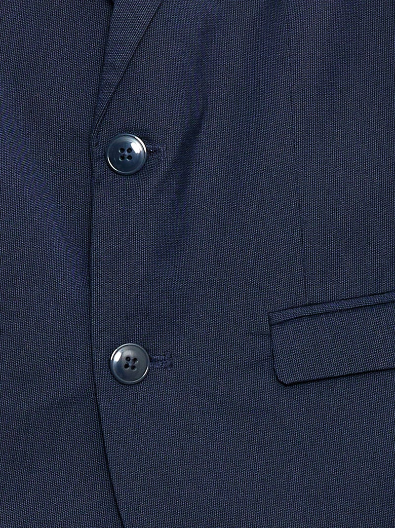 Chaqueta de traje slim fit lisa Negro - Kiabi