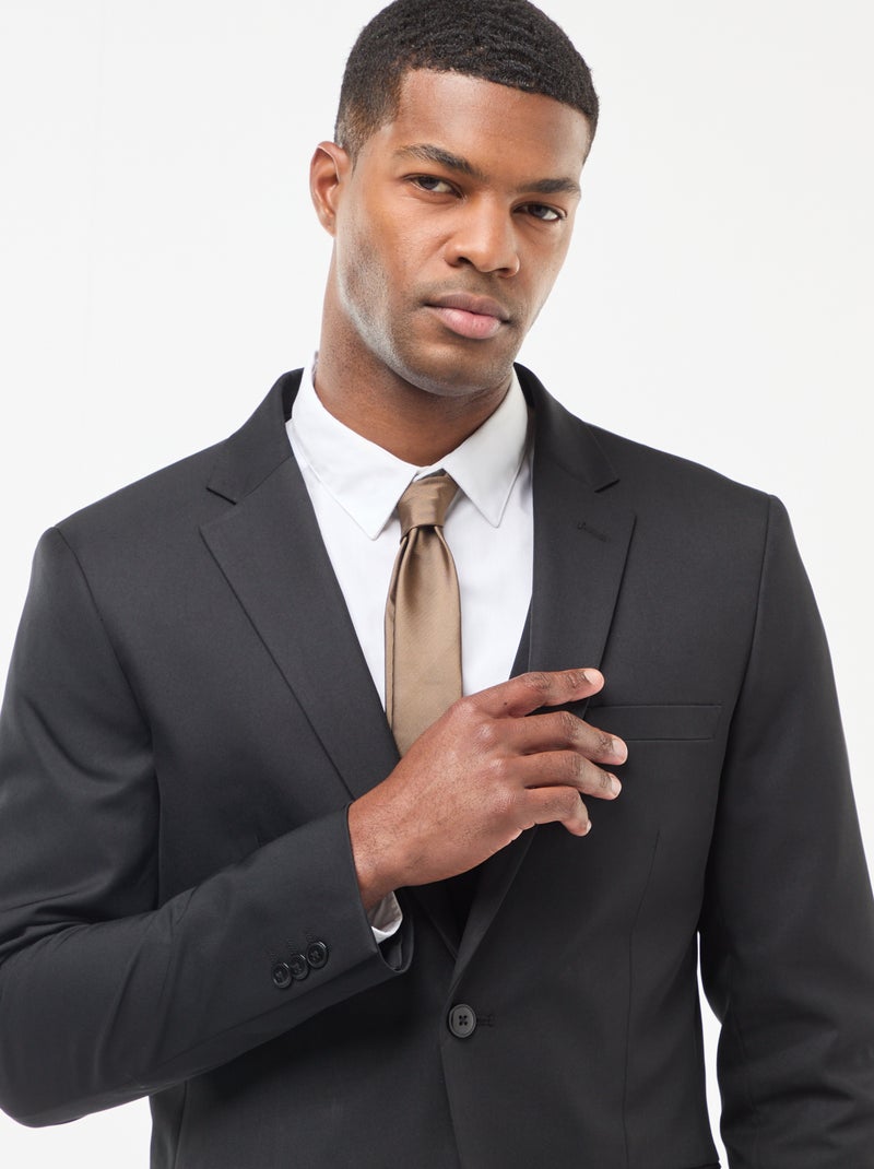 Chaqueta de traje slim fit negro - Kiabi