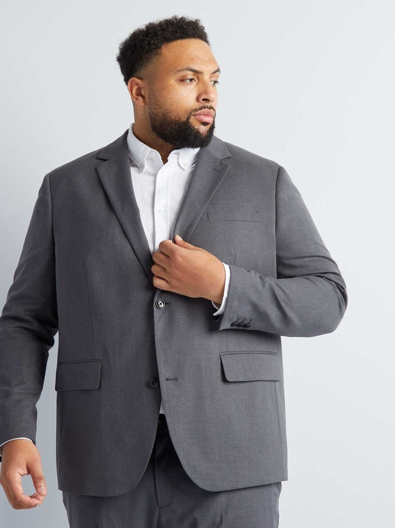 Chaqueta de traje slim GRIS - Kiabi
