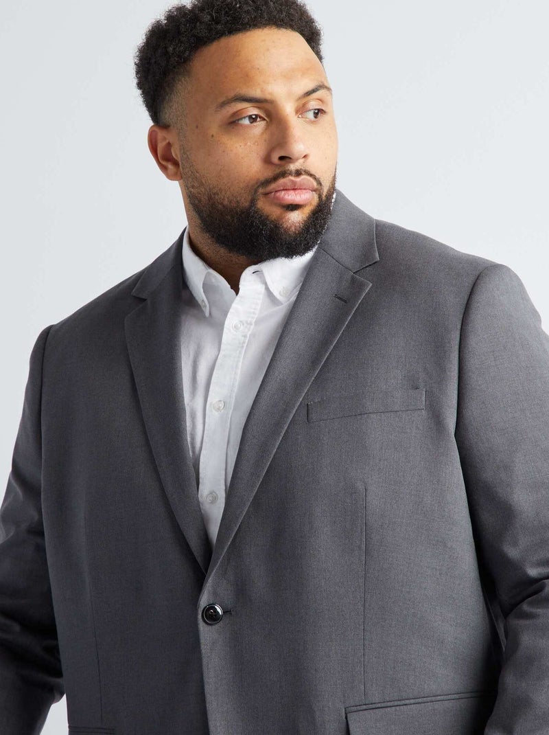 Chaqueta de traje slim GRIS - Kiabi