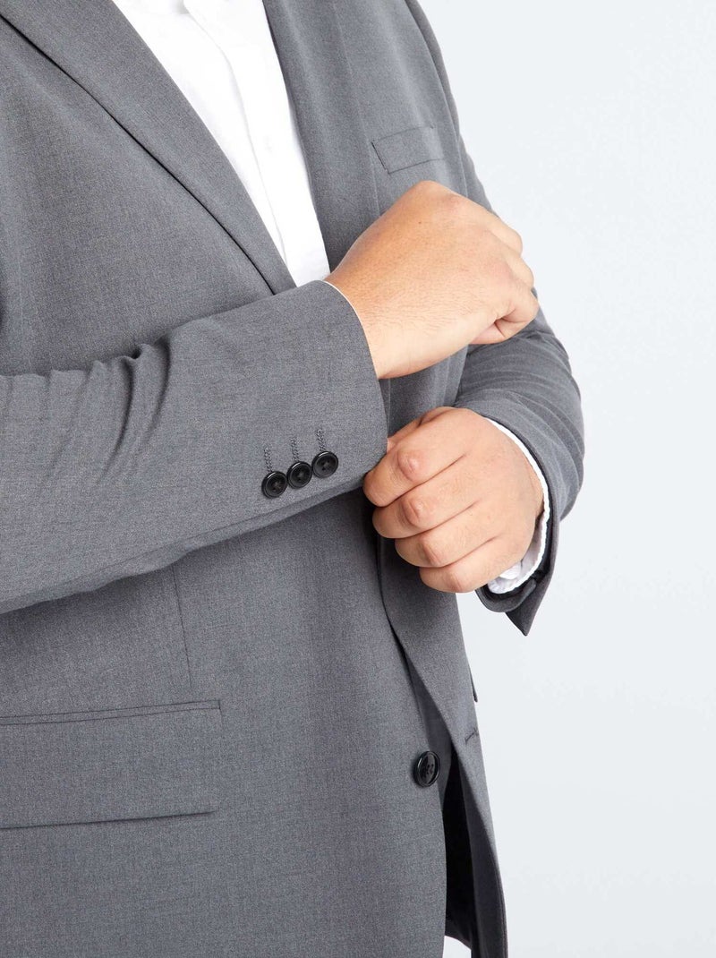 Chaqueta de traje slim GRIS - Kiabi