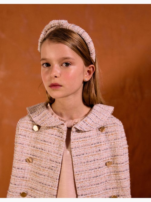 Chaqueta de tweed con cuello marinero y pliegues - Kiabi