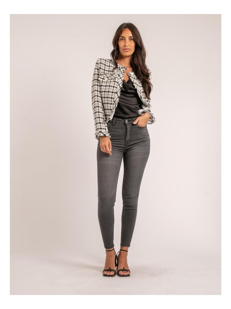 Chaqueta de tweed ULMAN Negro - Kiabi