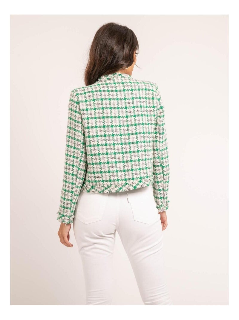 Chaqueta de tweed ULMAN Verde - Kiabi