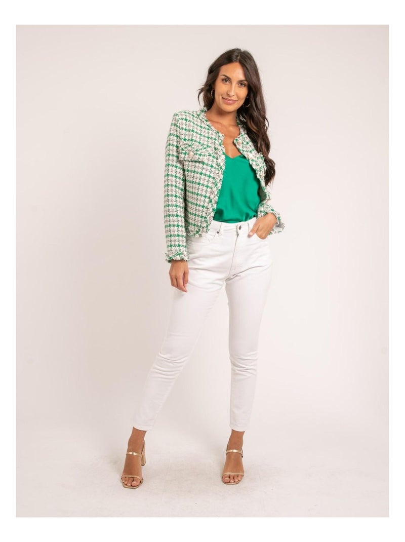 Chaqueta de tweed ULMAN Verde - Kiabi
