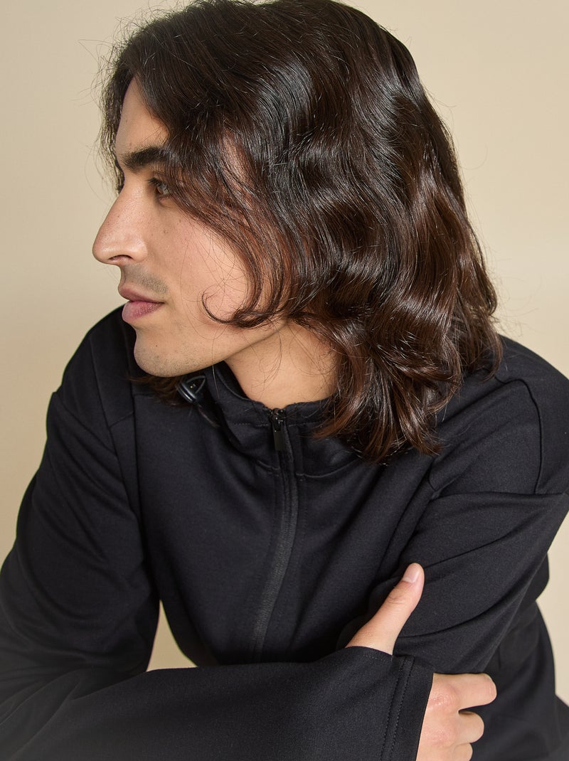 Chaqueta deportiva con capucha - (ekstract) Negro - Kiabi