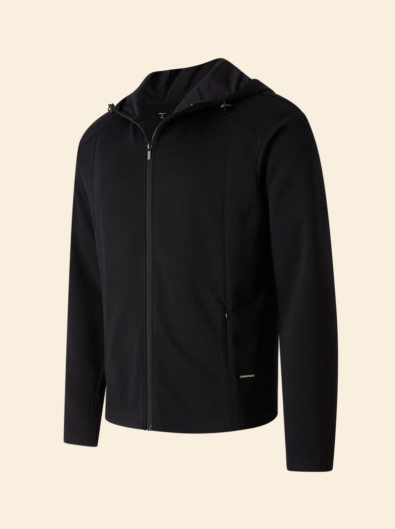 Chaqueta deportiva con capucha - (ekstract) Negro - Kiabi