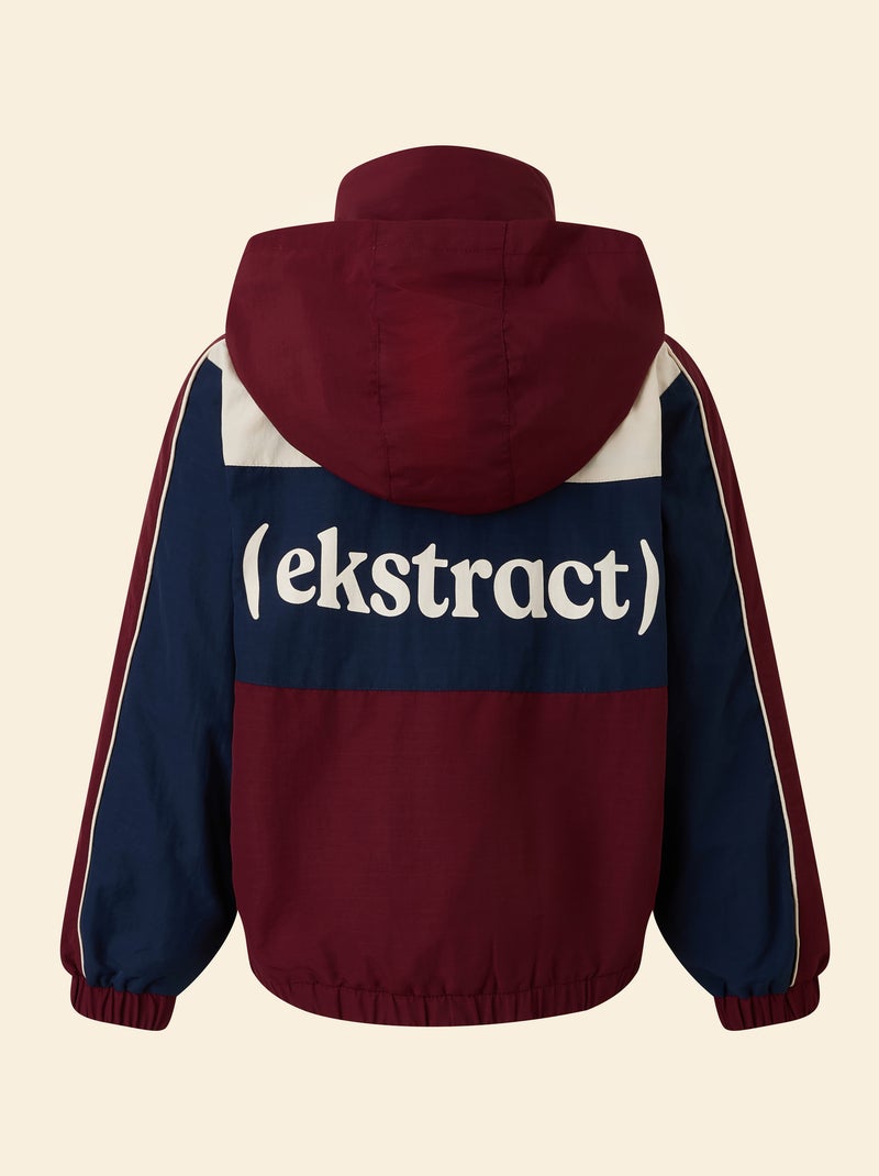 Chaqueta deportiva con capucha - ekstract Rojo - Kiabi
