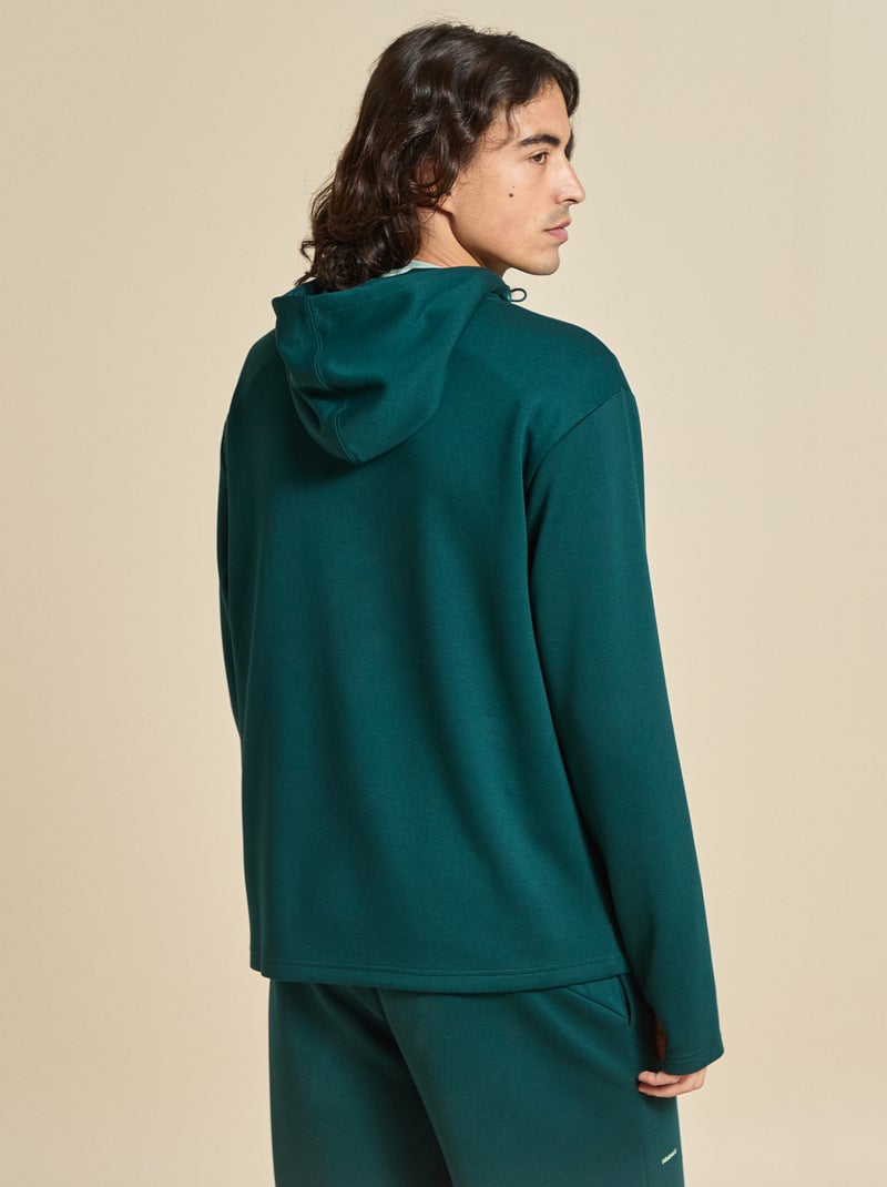 Chaqueta deportiva con capucha - (ekstract) Verde - Kiabi