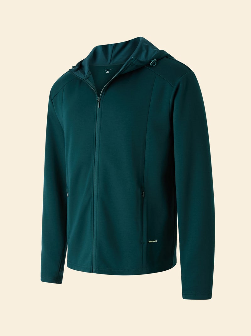 Chaqueta deportiva con capucha - (ekstract) Verde - Kiabi