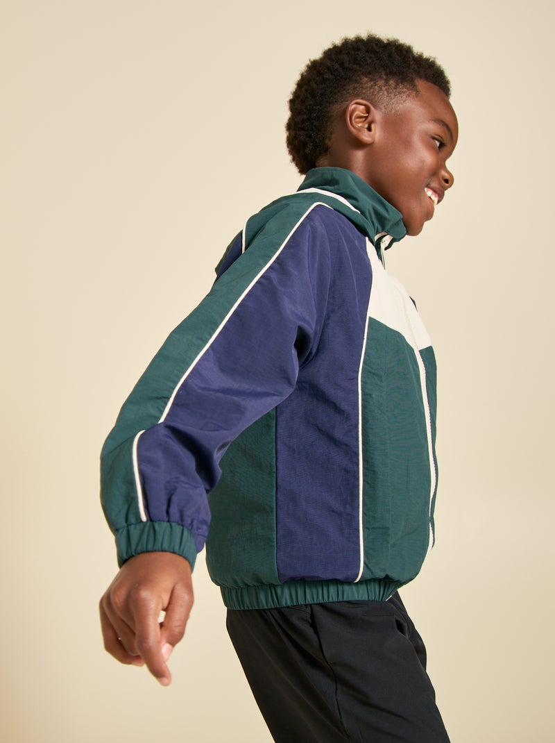 Chaqueta deportiva con capucha - ekstract Verde - Kiabi