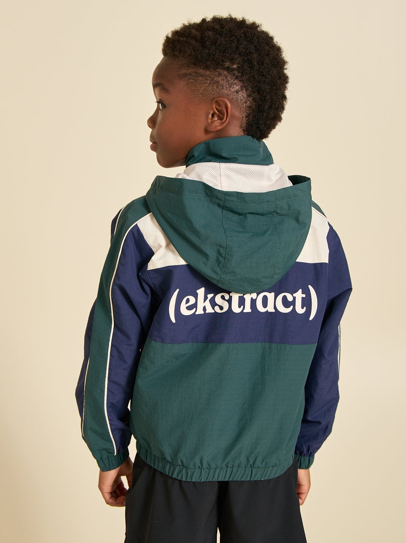 Chaqueta deportiva con capucha - ekstract Verde - Kiabi
