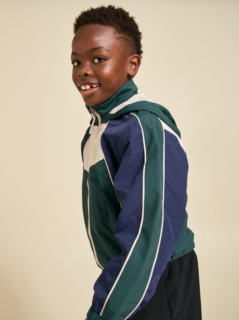 Chaqueta deportiva con capucha - ekstract Verde - Kiabi