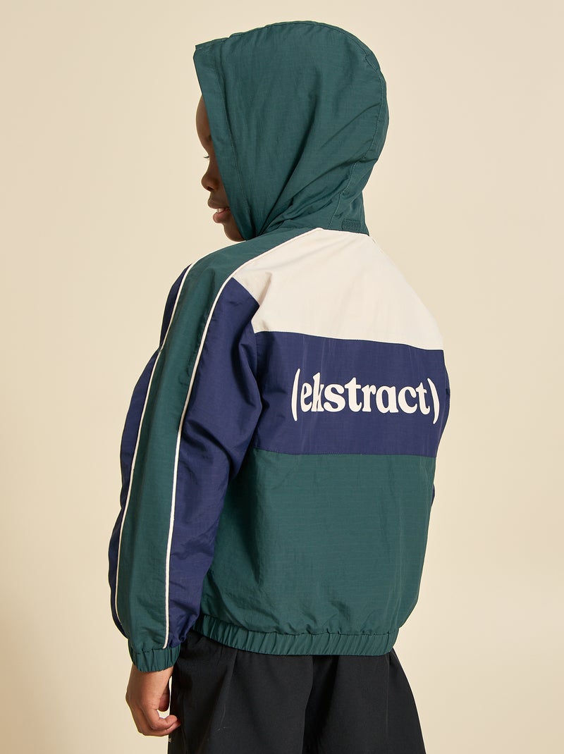 Chaqueta deportiva con capucha - ekstract Verde - Kiabi