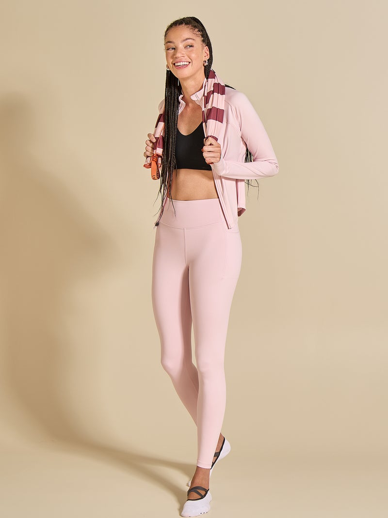 Chaqueta deportiva con cremallera - (ekstract) Rosa - Kiabi
