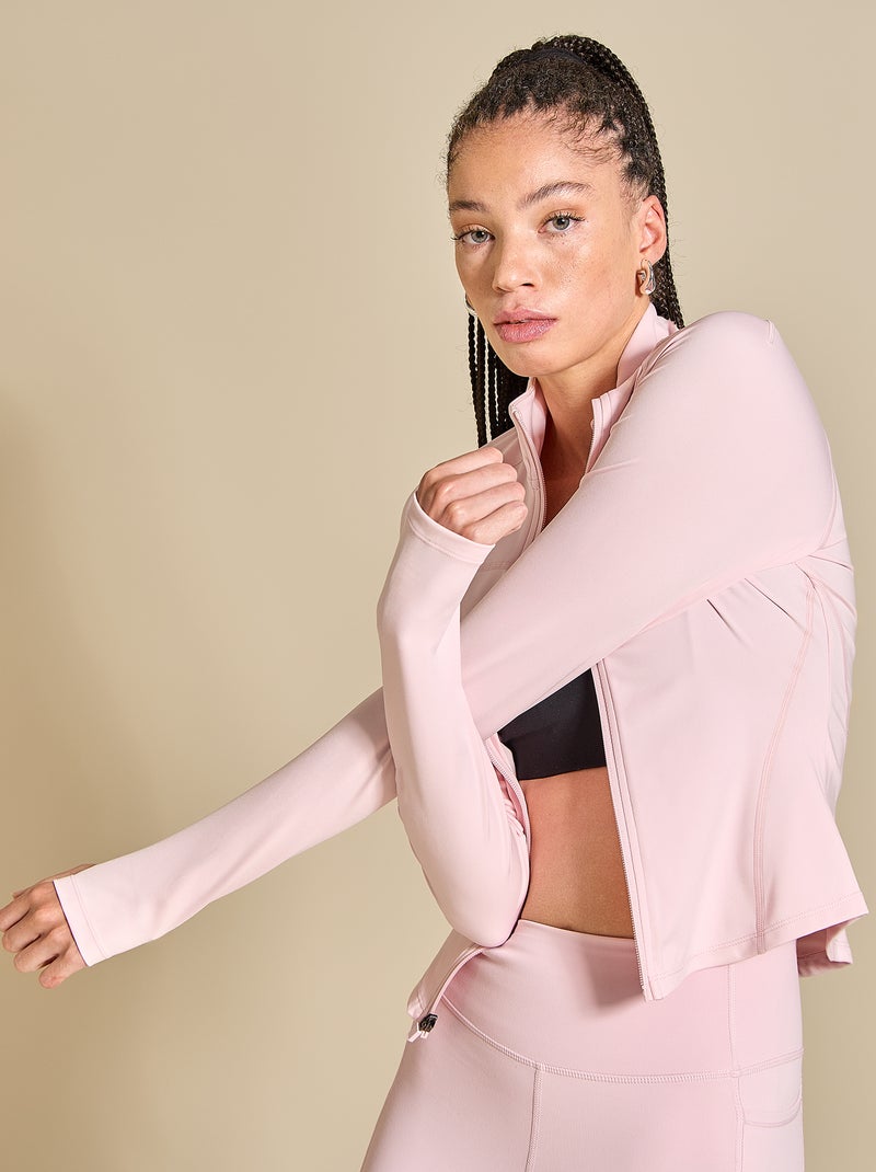 Chaqueta deportiva con cremallera - (ekstract) Rosa - Kiabi