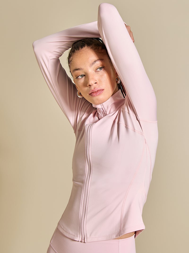 Chaqueta deportiva con cremallera - (ekstract) Rosa - Kiabi