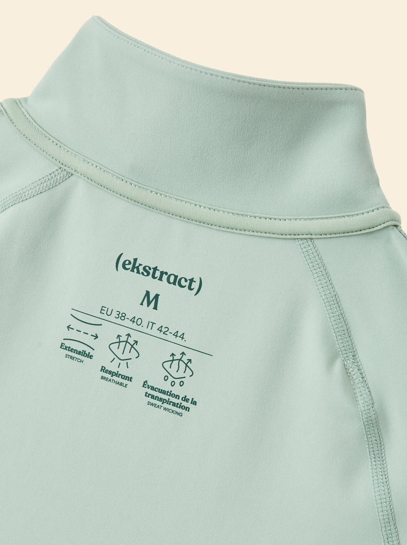 Chaqueta deportiva con cremallera - (ekstract) Verde - Kiabi