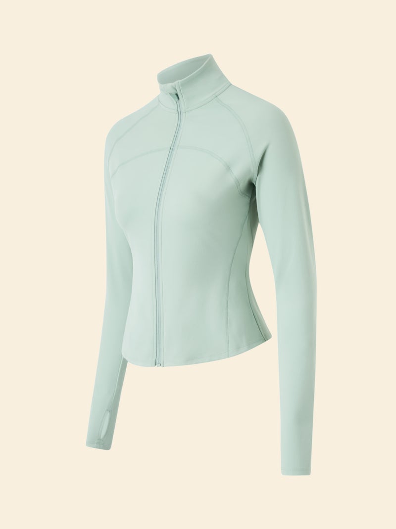 Chaqueta deportiva con cremallera - (ekstract) Verde - Kiabi