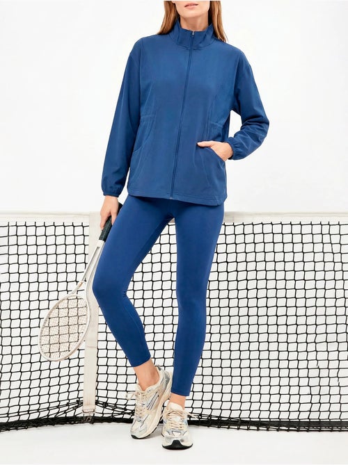 Chaqueta deportiva con cremallera y ajuste en cintura - Kiabi