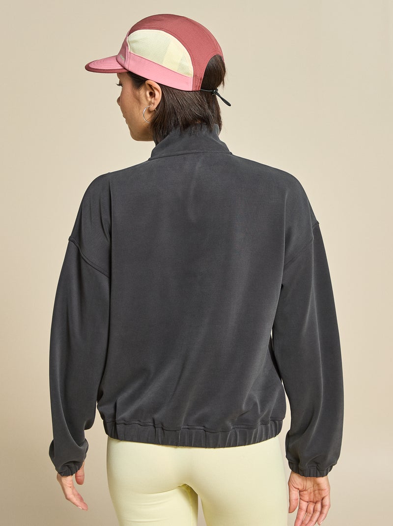 Chaqueta deportiva cuello camionero - (ekstract) Negro - Kiabi