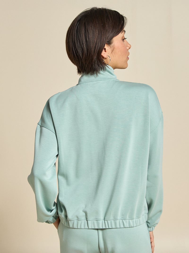 Chaqueta deportiva cuello camionero - (ekstract) Verde - Kiabi