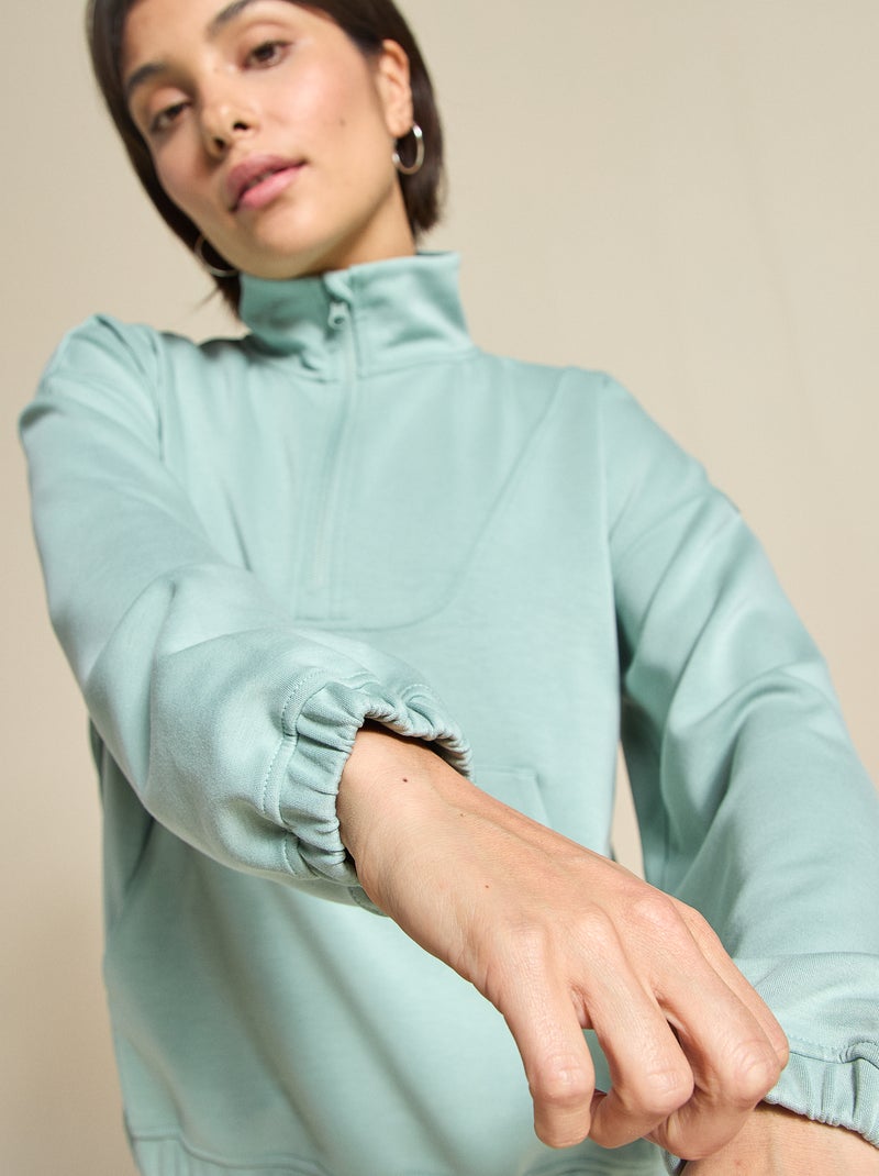 Chaqueta deportiva cuello camionero - (ekstract) Verde - Kiabi