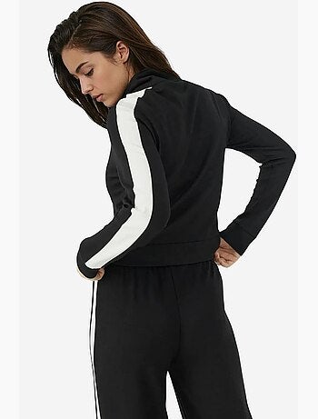 Chaqueta deportiva de cuello alto de modal suave al tacto hiccup