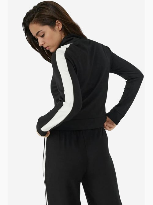 Chaqueta deportiva de cuello alto de modal suave al tacto hiccup - Kiabi Chaqueta deportiva de cuello alto de modal suave al tacto hiccup - Kiabi