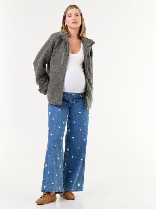 Chaqueta efecto borreguito de maternidad y porteo - Kiabi Chaqueta efecto borreguito de maternidad y porteo - Kiabi