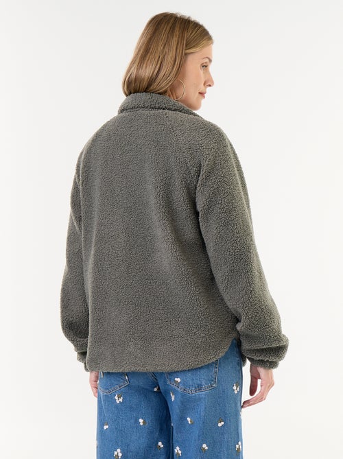 Chaqueta efecto borreguito de maternidad y porteo - Kiabi Chaqueta efecto borreguito de maternidad y porteo - Kiabi
