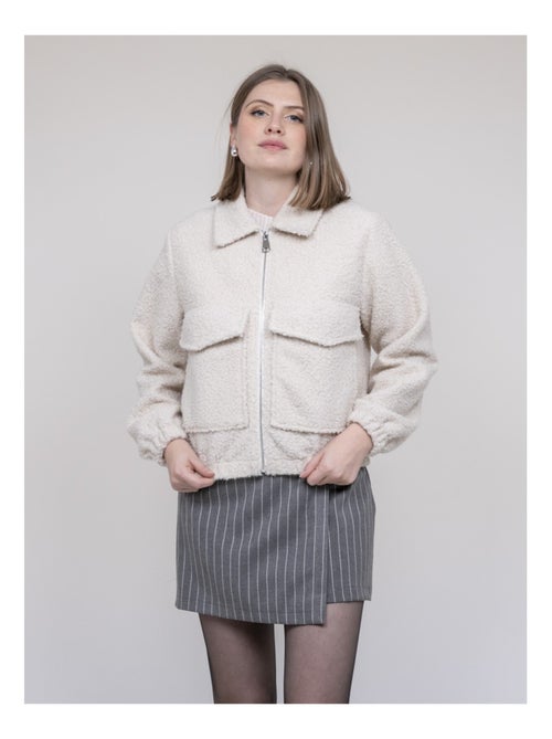 Chaqueta efecto borreguito UBILIVE - Kiabi