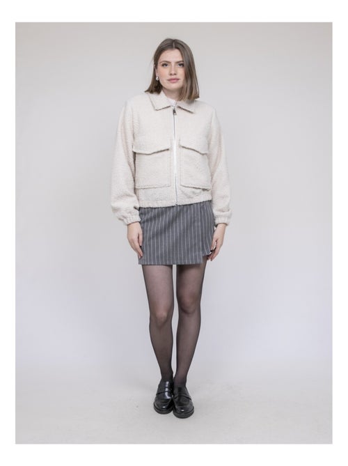 Chaqueta efecto borreguito UBILIVE - Kiabi