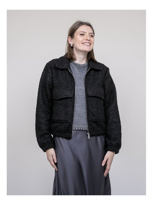 Chaqueta efecto borreguito UBILIVE - Kiabi