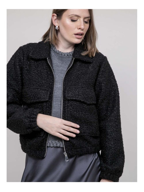 Chaqueta efecto borreguito UBILIVE - Kiabi