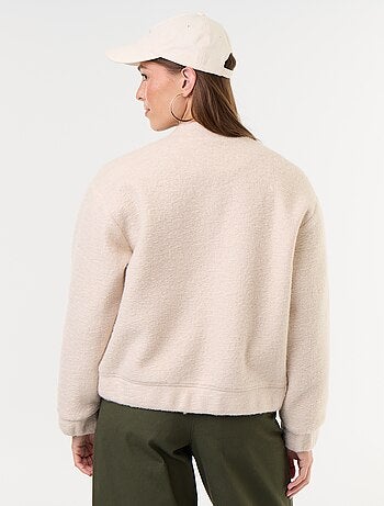 Chaqueta efecto lana