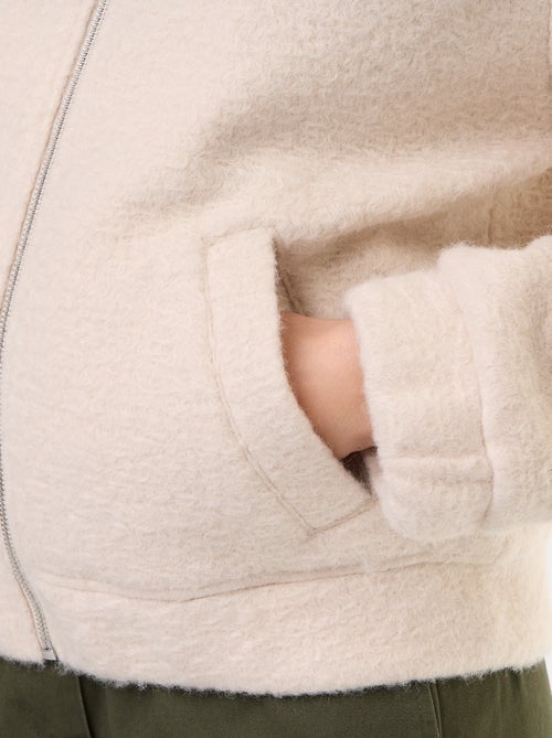 Chaqueta efecto lana - Kiabi