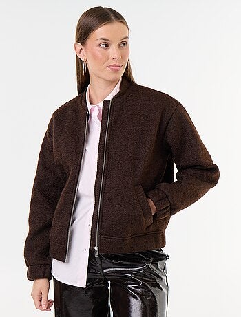 Chaqueta efecto lana