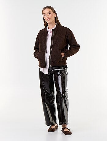 Chaqueta efecto lana