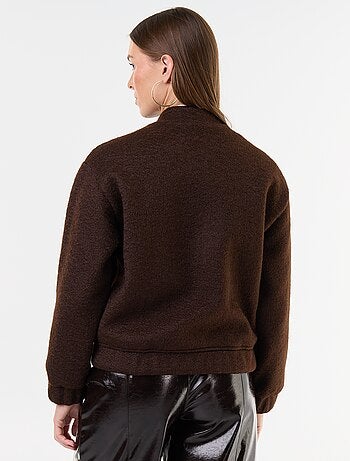 Chaqueta efecto lana