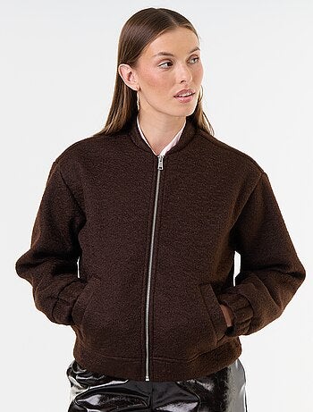 Chaqueta efecto lana