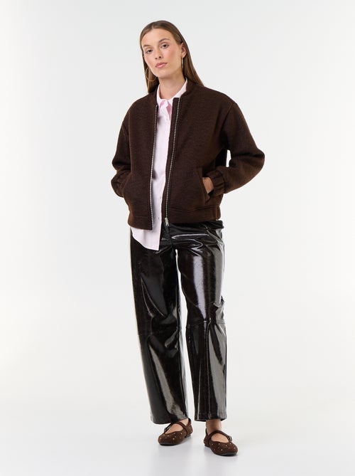 Chaqueta efecto lana - Kiabi